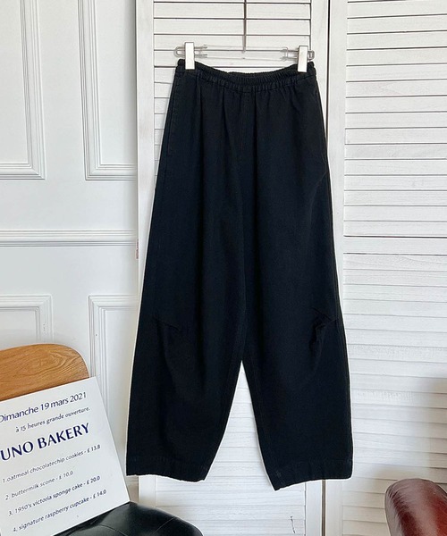 DECADE CLASSIC(ディケイド クラシック)の「【DECADE CLASSIC】コットンワイドパンツ(チノパンツ・レディース・ブラック・SMALL/MEDIUM)」の10枚目の写真