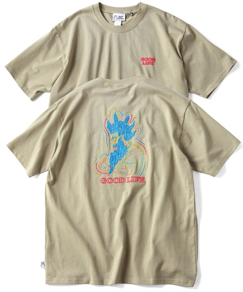 『グッド TEE 白 L』 7.4oz GOOD LIFE刺繍Tee | ジムマスター（gym master）公式通販