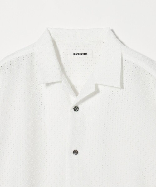 MONKEY TIME（モンキータイム）の「アイレットラッセル オープンカラー シャツ（シャツ/ブラウス・メンズ・ライトブルー/ネイビー/ホワイト・S/XL/L/M）」の12枚目の写真