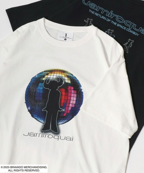 MARUKAWA(マルカワ)の「Jamiroquai/ジャミロクワイ バッファローマン グラフィック サークルロゴ フロント バックプリント半袖Tシャツ レディース メンズ(Tシャツ/カットソー・メンズ・ホワイト/ホワイト系その他/ブラック系その他/ブラック系その他2・M/L/LL)」の2枚目の写真