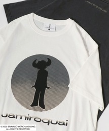 Jamiroquai/ジャミロクワイ バッファローマン グラフィック サークルロゴ フロント バックプリント半袖Tシャツ レディース メンズ