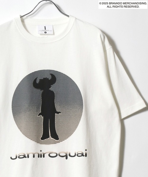 MARUKAWA(マルカワ)の「Jamiroquai/ジャミロクワイ バッファローマン グラフィック サークルロゴ フロント バックプリント半袖Tシャツ レディース メンズ(Tシャツ/カットソー・メンズ・ホワイト/ホワイト系その他/ブラック系その他/ブラック系その他2・M/L/LL)」の14枚目の写真