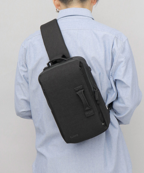 fulcro フルクロ 撥水 9ポケット クロスボディバッグ スリング A5