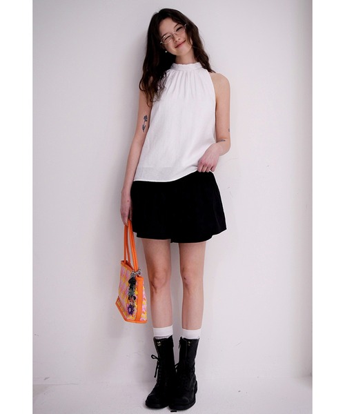 Fano Studios(ファノ ストゥディオズ)の「ホルタ―ネック リボンタイ ノースリーブトップス FX25S014【Fano Studios】(Tシャツ/カットソー・レディース・ホワイト・S/M/L)」の10枚目の写真