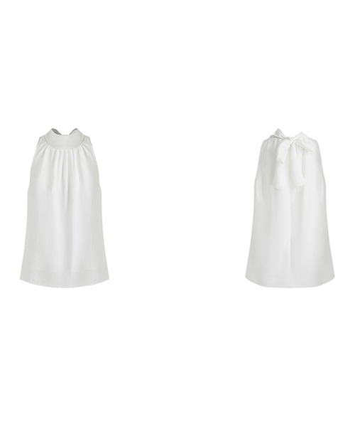 Fano Studios(ファノ ストゥディオズ)の「ホルタ―ネック リボンタイ ノースリーブトップス FX25S014【Fano Studios】(Tシャツ/カットソー・レディース・ホワイト・S/M/L)」の15枚目の写真
