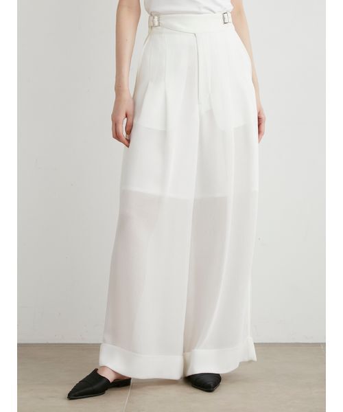 MIESROHE（ミースロエ）の「カットジャガードイージーパンツ