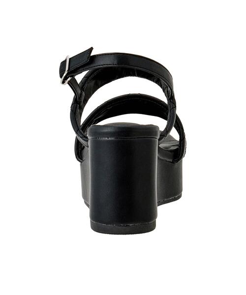 INGNI（イング）の「ビジューキルティングサンダル（サンダル・レディース・ブラック/アイボリー・M/L）」の6枚目の写真