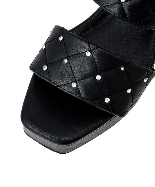 INGNI（イング）の「ビジューキルティングサンダル（サンダル・レディース・ブラック/アイボリー・M/L）」の7枚目の写真