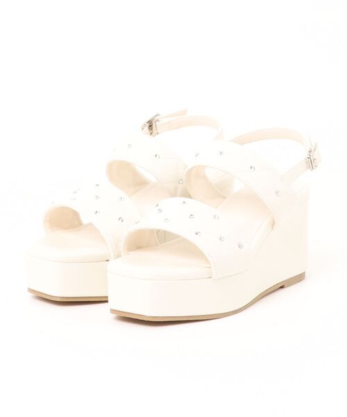 INGNI（イング）の「ビジューキルティングサンダル（サンダル・レディース・ブラック/アイボリー・M/L）」の14枚目の写真