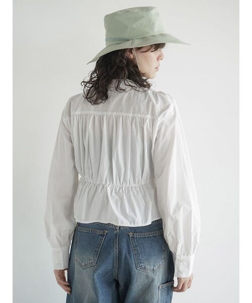 セール】Shirring peplum blouse（シャツ/ブラウス）｜FIKA