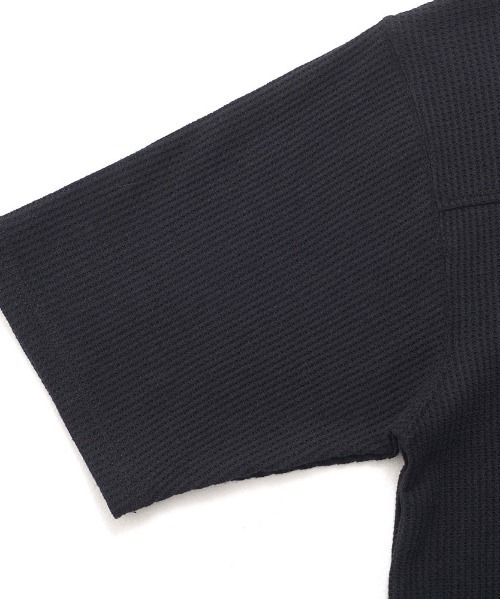 JEMORGAN(ジェーイーモーガン)の「『JEMORGAN LONG JOHNS/ジェーイーモーガンロングジョーンズ』CVCワッフル切替セットイン5分袖クルーTEE【+】(Tシャツ/カットソー・メンズ・ブラック/ネイビー/杢グレー/ホワイト・XL/L/M)」の15枚目の写真