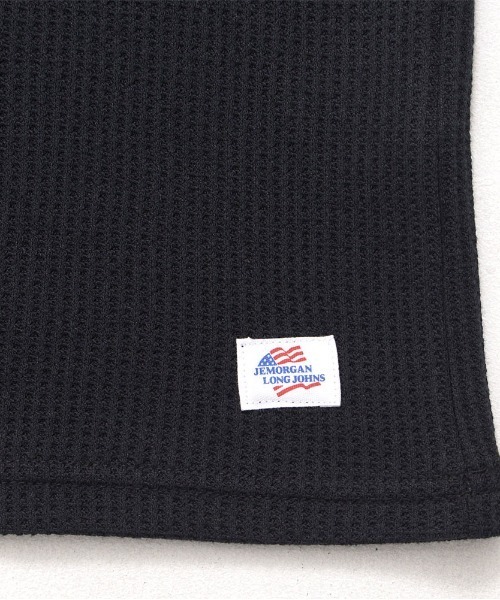 JEMORGAN(ジェーイーモーガン)の「『JEMORGAN LONG JOHNS/ジェーイーモーガンロングジョーンズ』CVCワッフル切替セットイン5分袖クルーTEE【+】(Tシャツ/カットソー・メンズ・ブラック/ネイビー/杢グレー/ホワイト・XL/L/M)」の16枚目の写真