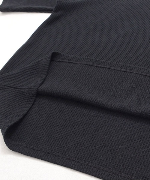 JEMORGAN(ジェーイーモーガン)の「『JEMORGAN LONG JOHNS/ジェーイーモーガンロングジョーンズ』CVCワッフル切替セットイン5分袖クルーTEE【+】(Tシャツ/カットソー・メンズ・ブラック/ネイビー/杢グレー/ホワイト・XL/L/M)」の18枚目の写真