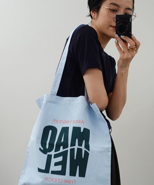 NOLLEY’S（ノーリーズ）の「【MAQWEL/マクウェル】TOTE BAG（トートバッグ・レディース・サックスブルー・FREE）」の7枚目の写真