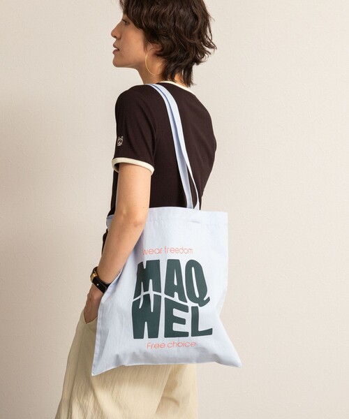 NOLLEY’S（ノーリーズ）の「【MAQWEL/マクウェル】TOTE BAG（トートバッグ・レディース・サックスブルー・FREE）」の8枚目の写真