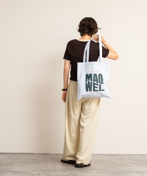 NOLLEY’S（ノーリーズ）の「【MAQWEL/マクウェル】TOTE BAG（トートバッグ・レディース・サックスブルー・FREE）」の9枚目の写真