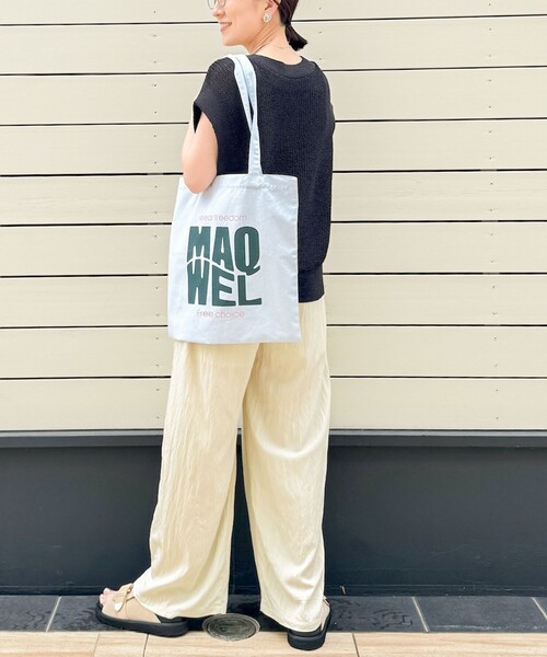 NOLLEY’S（ノーリーズ）の「【MAQWEL/マクウェル】TOTE BAG（トートバッグ・レディース・サックスブルー・FREE）」の10枚目の写真