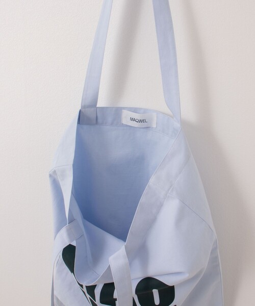 NOLLEY’S（ノーリーズ）の「【MAQWEL/マクウェル】TOTE BAG（トートバッグ・レディース・サックスブルー・FREE）」の4枚目の写真