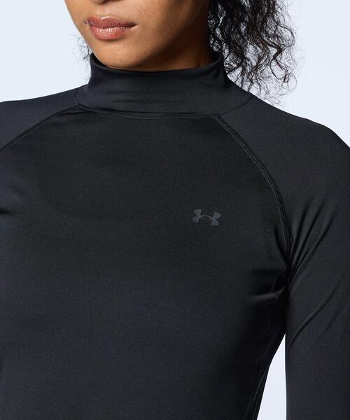 UNDER ARMOUR(アンダーアーマー)の「UAアイソチル コンプレッション ロングスリーブ モックネック シャツ(ゴルフ/レディース)(Tシャツ/カットソー・レディース・ブラック・S/M/L/XL)」の9枚目の写真