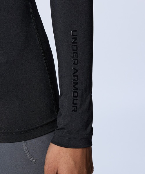 UNDER ARMOUR(アンダーアーマー)の「UAアイソチル コンプレッション ロングスリーブ モックネック シャツ(ゴルフ/レディース)(Tシャツ/カットソー・レディース・ブラック・S/M/L/XL)」の5枚目の写真