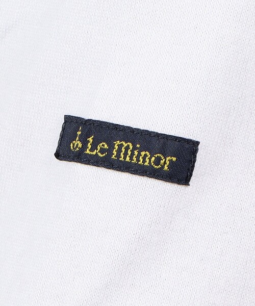 Le Minor（ルミノア）の「【別注】Le Minor コットン クルーネックTシャツ（Tシャツ/カットソー・メンズ・ホワイト/ネイビー/ライトブルー・2/0/1）」の11枚目の写真