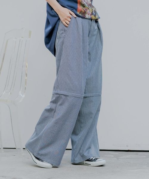 PBLIM（ページボーイリム）の「《UNISEX》2WAYストライプパンツ（その他パンツ・レディース・ホワイト系その他/ブラック系その他/ブルー系その他・MEDIUM/LARGE）」の14枚目の写真