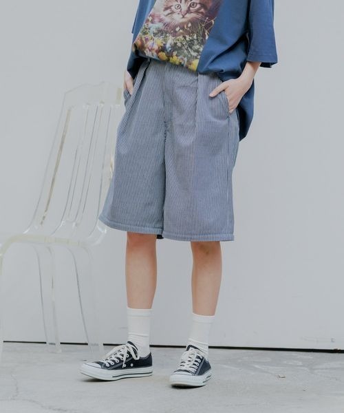 moe.bamuページ セール】《UNISEX》2WAYストライプパンツ（その他パンツ