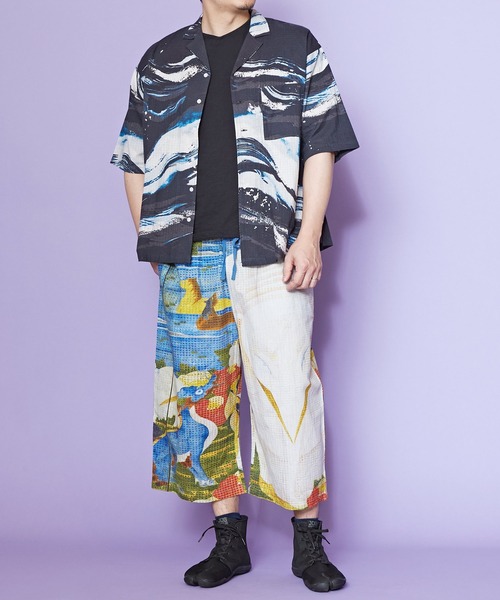 カヤ（カヤ）の「【カヤ】着る、NIPPON ART 倭の絵メンズパンツ（その他パンツ・メンズ・ブラック/ダークネイビー/ライトブルー/ネイビー/ピンク/レッド/イエロー・FREE）」の17枚目の写真