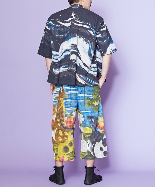 カヤ（カヤ）の「【カヤ】着る、NIPPON ART 倭の絵メンズパンツ（その他パンツ・メンズ・ブラック/ダークネイビー/ライトブルー/ネイビー/ピンク/レッド/イエロー・FREE）」の19枚目の写真