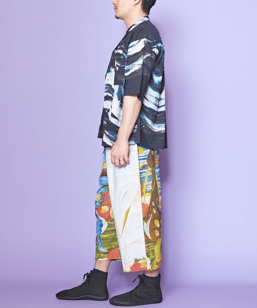 カヤ（カヤ）の「【カヤ】着る、NIPPON ART 倭の絵メンズパンツ（その他パンツ・メンズ・ブラック/ダークネイビー/ライトブルー/ネイビー/ピンク/レッド/イエロー・FREE）」の18枚目の写真