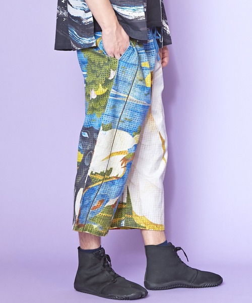 カヤ（カヤ）の「【カヤ】着る、NIPPON ART 倭の絵メンズパンツ（その他パンツ・メンズ・ブラック/ダークネイビー/ライトブルー/ネイビー/ピンク/レッド/イエロー・FREE）」の20枚目の写真