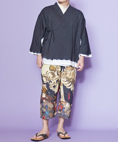 カヤ（カヤ）の「【カヤ】着る、NIPPON ART 倭の絵メンズパンツ（その他パンツ・メンズ・ブラック/ダークネイビー/ライトブルー/ネイビー/ピンク/レッド/イエロー・FREE）」の12枚目の写真