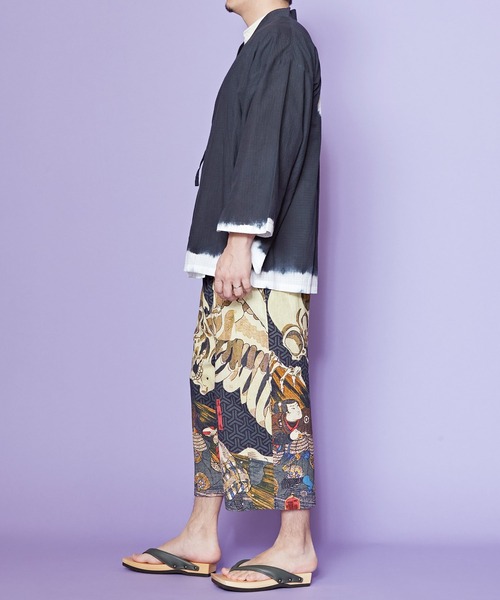 カヤ（カヤ）の「【カヤ】着る、NIPPON ART 倭の絵メンズパンツ（その他パンツ・メンズ・ブラック/ダークネイビー/ライトブルー/ネイビー/ピンク/レッド/イエロー・FREE）」の13枚目の写真