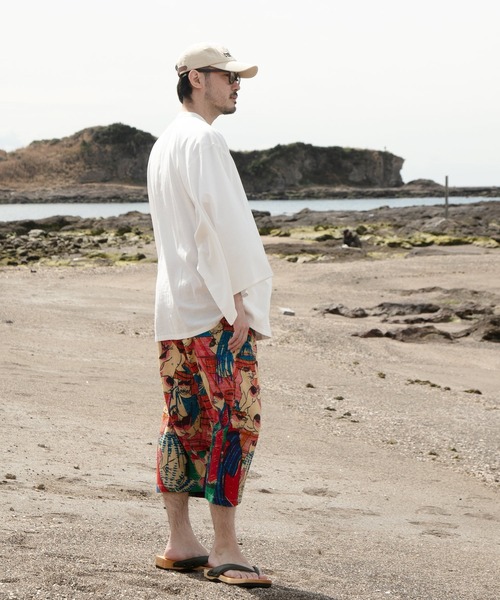 カヤ（カヤ）の「【カヤ】着る、NIPPON ART 倭の絵メンズパンツ（その他パンツ・メンズ・ブラック/ダークネイビー/ライトブルー/ネイビー/ピンク/レッド/イエロー・FREE）」の8枚目の写真