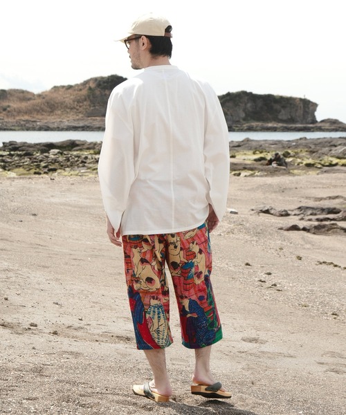 カヤ（カヤ）の「【カヤ】着る、NIPPON ART 倭の絵メンズパンツ（その他パンツ・メンズ・ブラック/ダークネイビー/ライトブルー/ネイビー/ピンク/レッド/イエロー・FREE）」の9枚目の写真