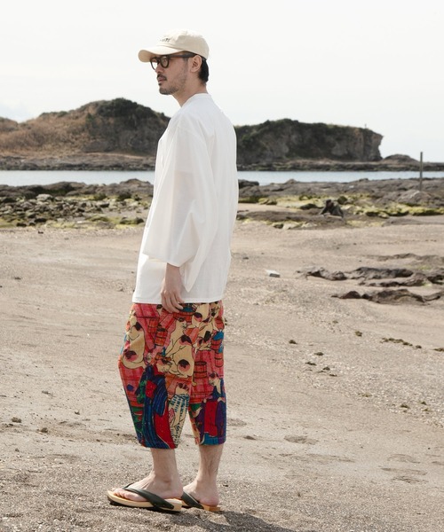 カヤ（カヤ）の「【カヤ】着る、NIPPON ART 倭の絵メンズパンツ（その他パンツ・メンズ・ブラック/ダークネイビー/ライトブルー/ネイビー/ピンク/レッド/イエロー・FREE）」の10枚目の写真