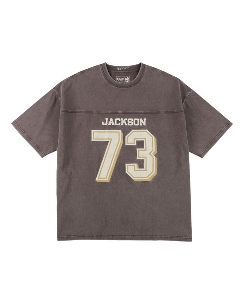 ムラサキスポーツ(ムラサキスポーツ)の「【ムラサキスポーツ限定】DEAR LAUREL × JACSON MATISSE FOOTBALL TEE Tシャツ DL25S-JM05(Tシャツ/カットソー・メンズ・ブラウン/ネイビー/オフホワイト/チャコールグレー・M/L/XL)」の4枚目の写真