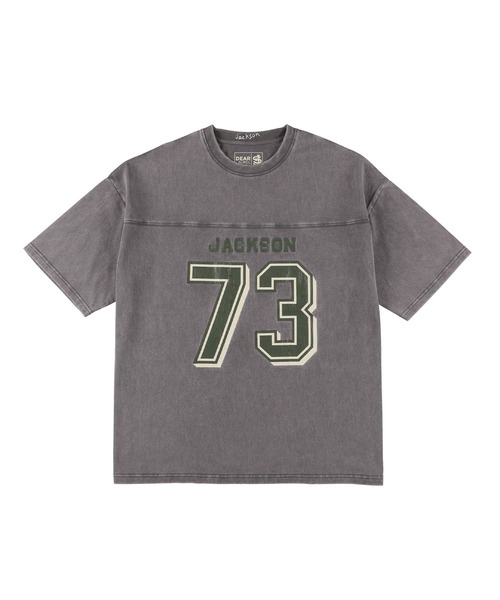 ムラサキスポーツ(ムラサキスポーツ)の「【ムラサキスポーツ限定】DEAR LAUREL × JACSON MATISSE FOOTBALL TEE Tシャツ DL25S-JM05(Tシャツ/カットソー・メンズ・ブラウン/ネイビー/オフホワイト/チャコールグレー・M/L/XL)」の3枚目の写真
