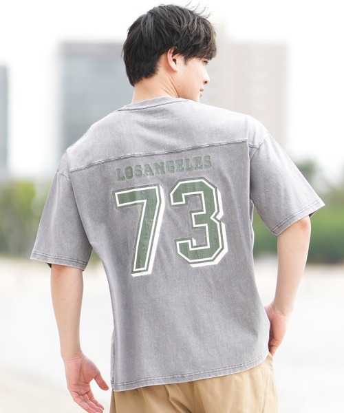 ムラサキスポーツ(ムラサキスポーツ)の「【ムラサキスポーツ限定】DEAR LAUREL × JACSON MATISSE FOOTBALL TEE Tシャツ DL25S-JM05(Tシャツ/カットソー・メンズ・ブラウン/ネイビー/オフホワイト/チャコールグレー・M/L/XL)」の13枚目の写真