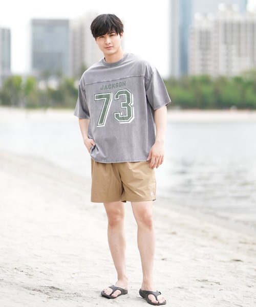 ムラサキスポーツ(ムラサキスポーツ)の「【ムラサキスポーツ限定】DEAR LAUREL × JACSON MATISSE FOOTBALL TEE Tシャツ DL25S-JM05(Tシャツ/カットソー・メンズ・ブラウン/ネイビー/オフホワイト/チャコールグレー・M/L/XL)」の14枚目の写真