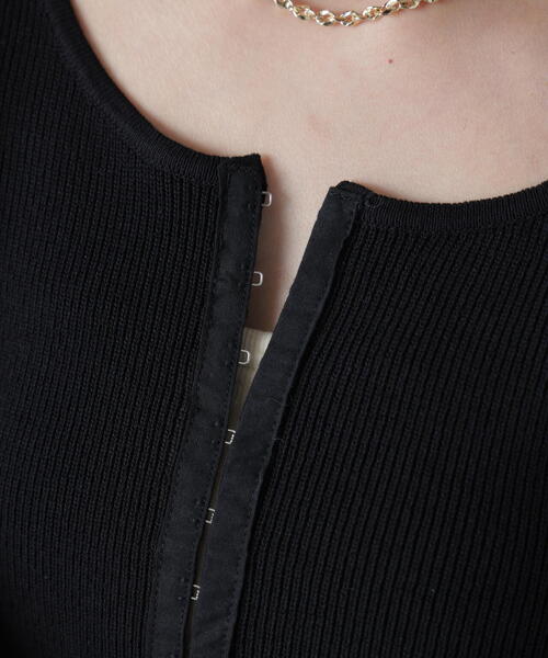 FREE'S MART（フリーズマート）の「◆フロントホックリブニット（ニット/セーター・レディース・グレー/ブラック/ホワイト・FREE）」の21枚目の写真