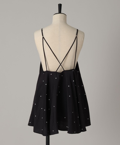 A part by（アパートバイ）の「ドットシシュウキャミ（キャミソール・レディース・ブラック/ブラウン/オフホワイト・FREE）」の18枚目の写真