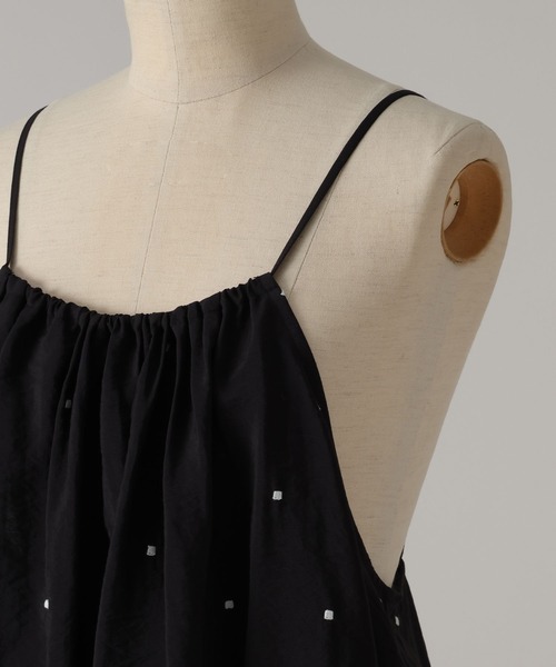 A part by（アパートバイ）の「ドットシシュウキャミ（キャミソール・レディース・ブラック/ブラウン/オフホワイト・FREE）」の20枚目の写真