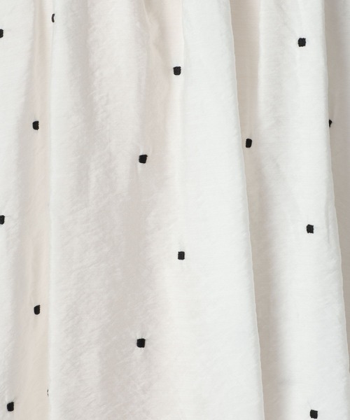 A part by（アパートバイ）の「ドットシシュウキャミ（キャミソール・レディース・ブラック/ブラウン/オフホワイト・FREE）」の9枚目の写真