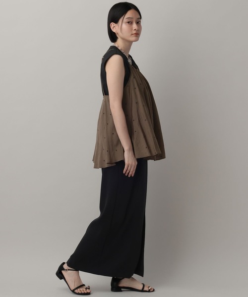 A part by（アパートバイ）の「ドットシシュウキャミ（キャミソール・レディース・ブラック/ブラウン/オフホワイト・FREE）」の11枚目の写真