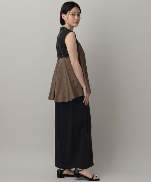 A part by（アパートバイ）の「ドットシシュウキャミ（キャミソール・レディース・ブラック/ブラウン/オフホワイト・FREE）」の12枚目の写真