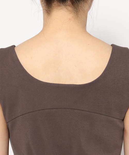 mysty woman(ミスティウーマン)の「楊柳ティアードワンピース 497425(ワンピース・レディース・アイボリー/ブラック/ブラウン・FREE)」の11枚目の写真