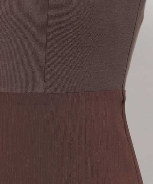 mysty woman(ミスティウーマン)の「楊柳ティアードワンピース 497425(ワンピース・レディース・アイボリー/ブラック/ブラウン・FREE)」の14枚目の写真