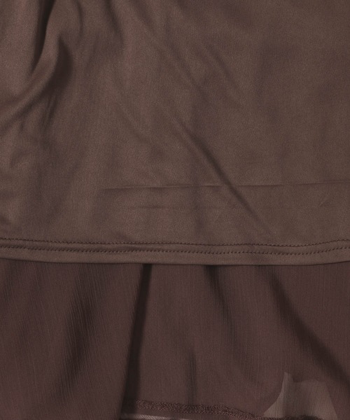 mysty woman(ミスティウーマン)の「楊柳ティアードワンピース 497425(ワンピース・レディース・アイボリー/ブラック/ブラウン・FREE)」の18枚目の写真