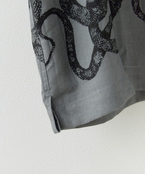 CALEE/キャリー 5SLEEVES DROP SHOULDER SH SNAKE PATTERN